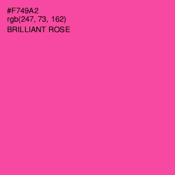#F749A2 - Brilliant Rose Color Image